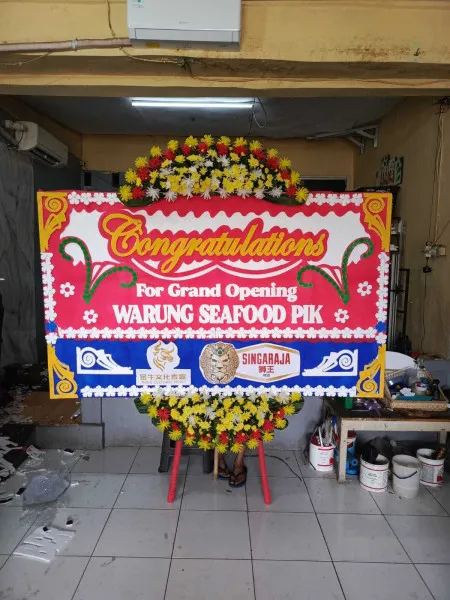 Papan Bunga Ucapan Selamat GOR Makassar