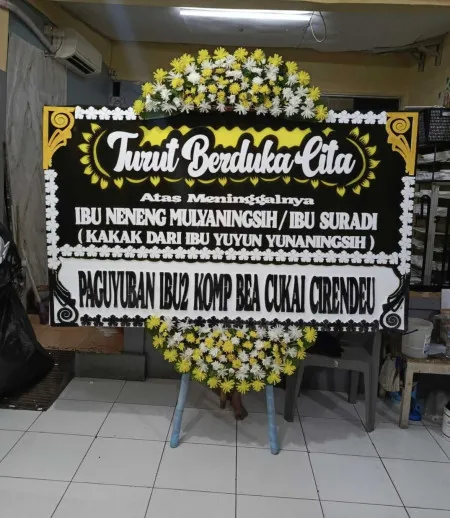 Papan Bunga Duka GOR Makassar